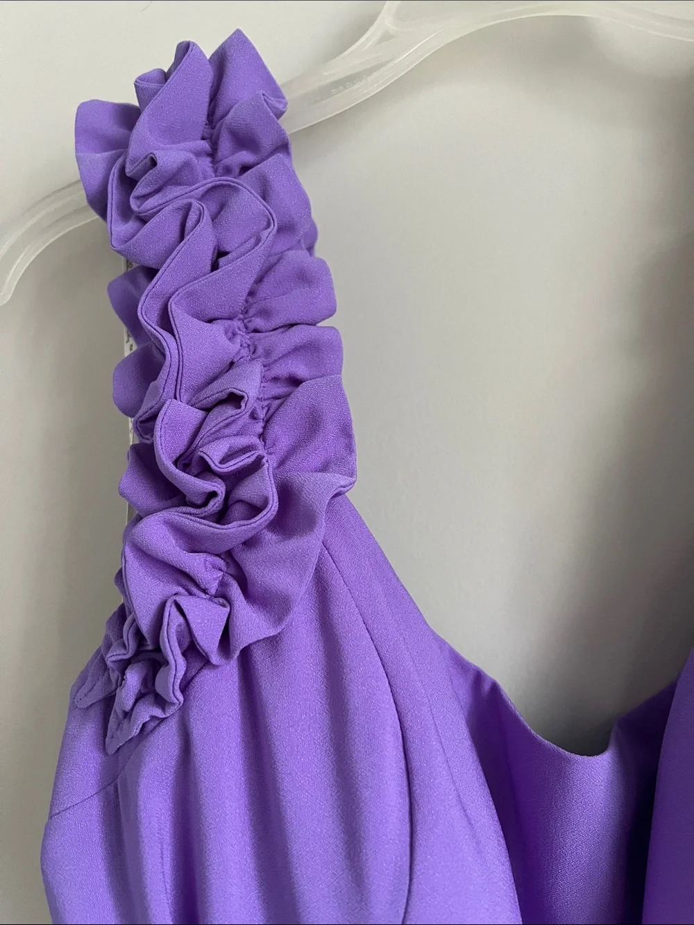 Lilly Pulitzer Purple Ruffled Strap pantsuit jumpsuit 14 belted formal